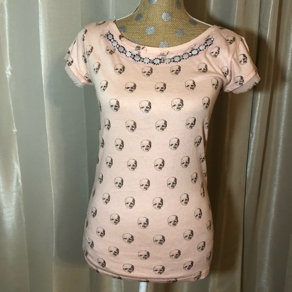 Princess Vera‎ wang skull embellished tee